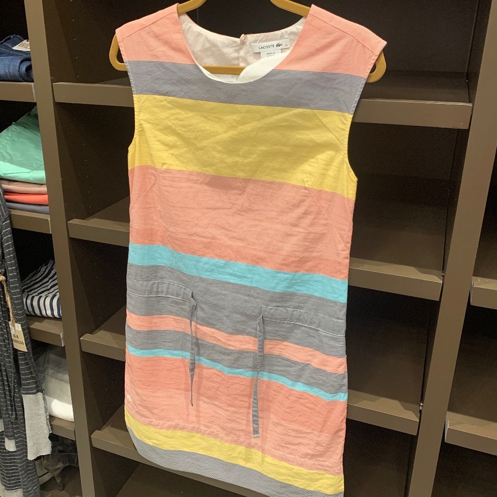 PRISTINE CONDITION! Lacoste Cotton Striped Dress